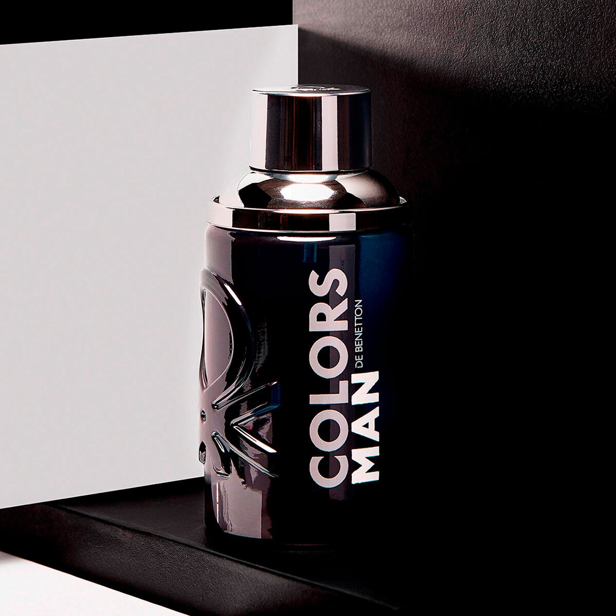 SET PARA CABALLERO, BENETTON, COLORS MAN BLACK, EDT 100 ML + GEL DE DUCHA 75 ML